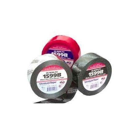 3M VentureTape FlexDuct Closure Tape, 2 IN x 120 Yards, Black, 1599B-G512 7100043816